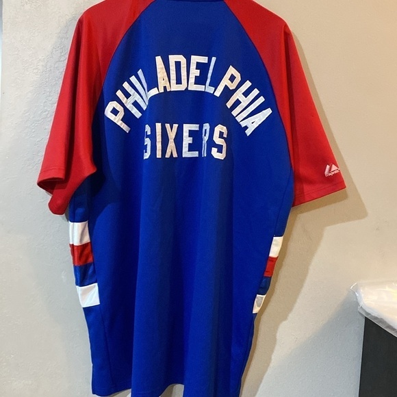 76ers warmup button up men’s size 3XL - Picture 3 of 7